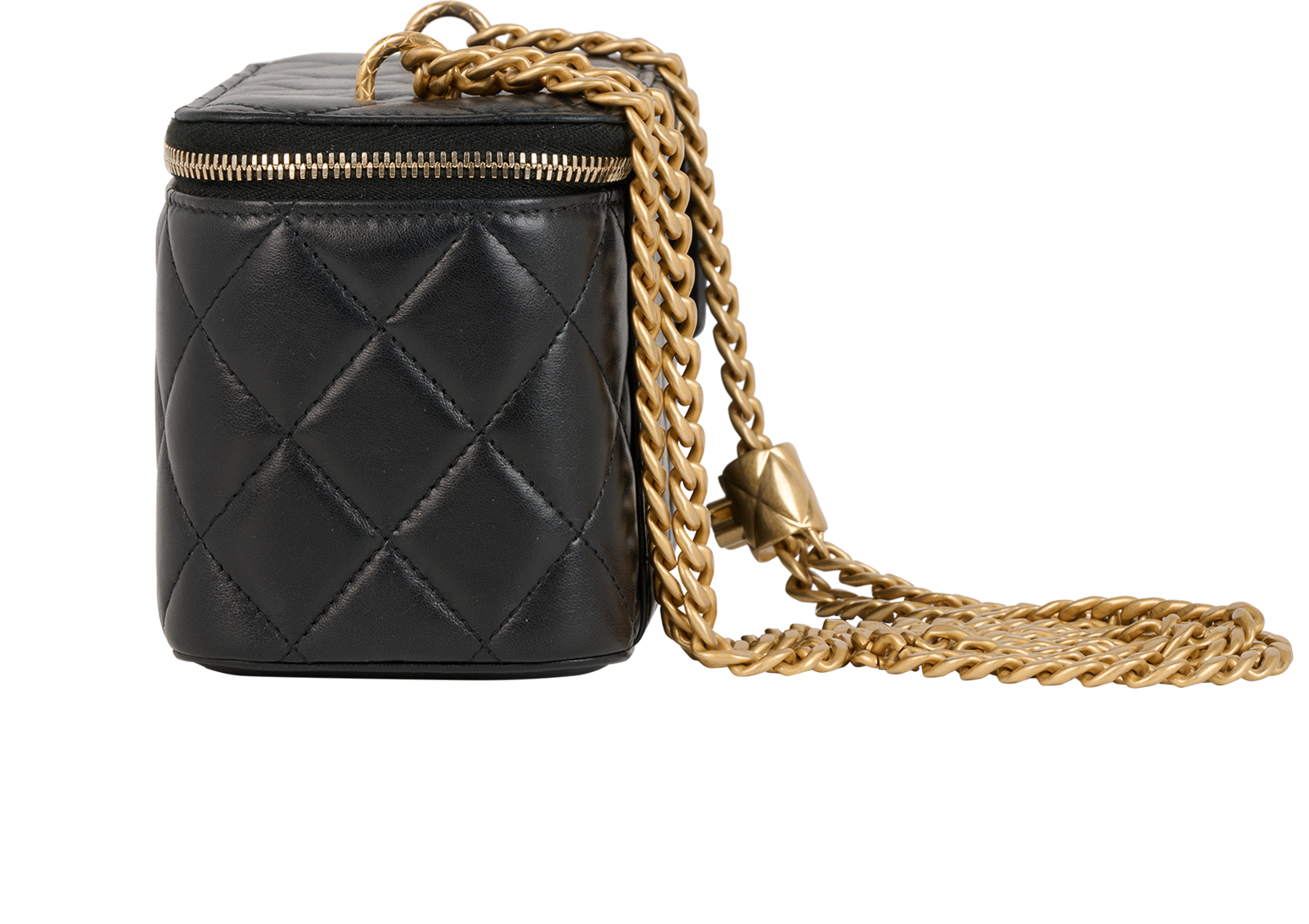 Coco Crush Vanity Case, &pound;2,200, Handbags, Black, Lambskin Leather, Bottom view
